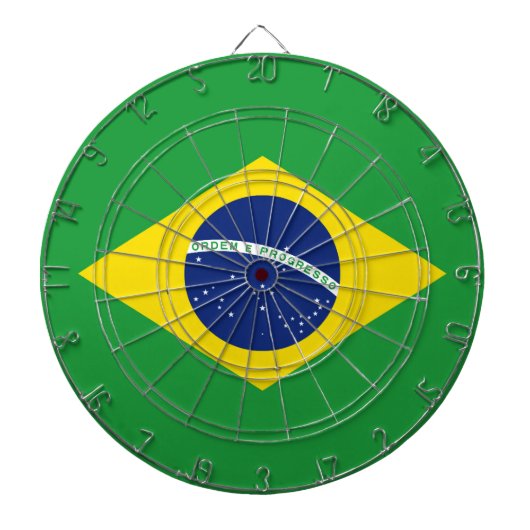 Vlag van Brazilië Dartbord (Voorkant)