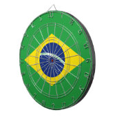 Vlag van Brazilië Dartbord (Voorkant Rechts)