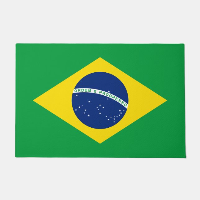 vlag van Brazilië Deurmat (Voorkant)