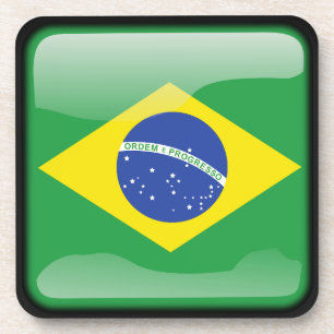 vlag van Brazilië Drankjes Onderzetter