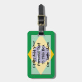 Vlag van Brazilië - Easy ID Personal Bagagelabel (Voorkant verticaal)