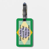 Vlag van Brazilië - Easy ID Personal Bagagelabel (Achterkant verticaal)