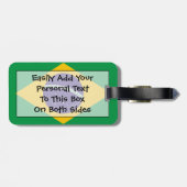 Vlag van Brazilië - Easy ID Personal Bagagelabel (Achterkant horizontaal)