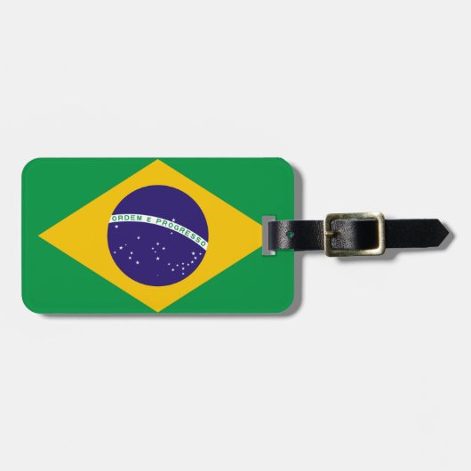 Vlag van Brazilië - Easy ID Personal Bagagelabel (Voorkant horizontaal)