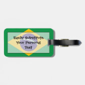 Vlag van Brazilië - Easy ID Personal Bagagelabel (Achterkant horizontaal)