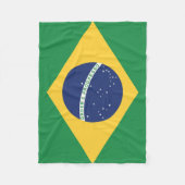 vlag van Brazilië Fleece Deken (Voorkant)