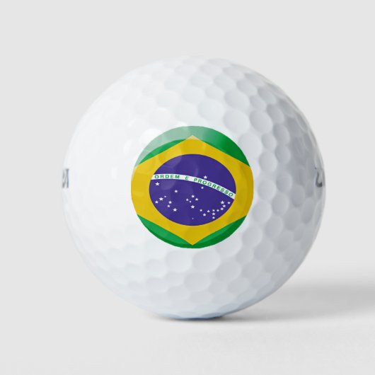 vlag van Brazilië Golfballen (Voorkant)