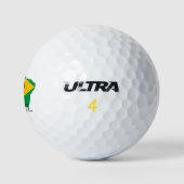 vlag van brazilië golfballen (Logo)