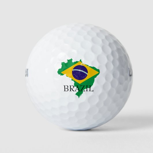 vlag van brazilië golfballen (Voorkant)