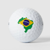 vlag van brazilië golfballen (Voorkant)