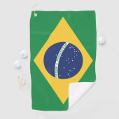 vlag van Brazilië Golfhanddoek (Insitu)