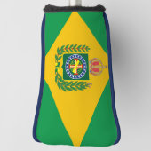 vlag van Brazilië Golfheadcover (Draai 90)