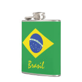 vlag van Brazilië Heupfles (Links)