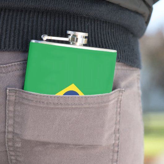 Vlag van Brazilië Heupfles (Voorbeeld)