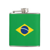 Vlag van Brazilië Heupfles (Voorkant)