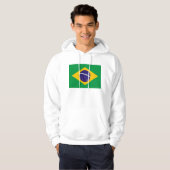 vlag van Brazilië Hoodie (Voorkant volledig)