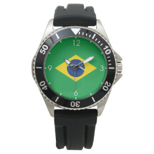 Vlag van Brazilië Horloge