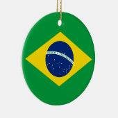 vlag van Brazilië Keramisch Ornament (Rechts)