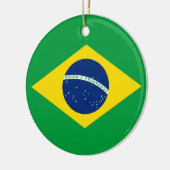 vlag van Brazilië Keramisch Ornament (Links)