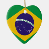 vlag van Brazilië Keramisch Ornament (Rechts)