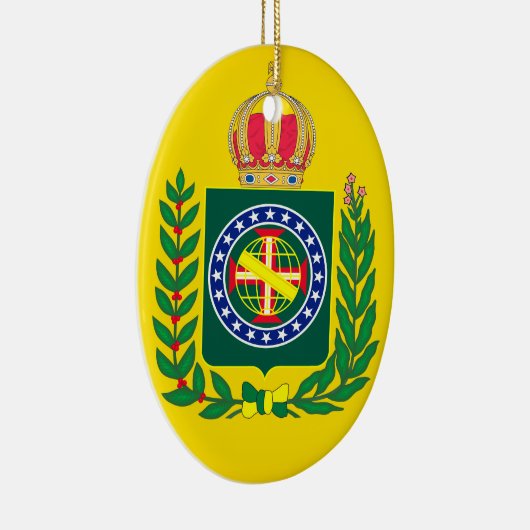 vlag van Brazilië Keramisch Ornament (Rechts)