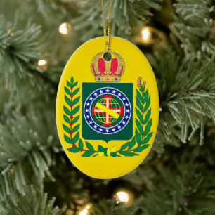 vlag van Brazilië Keramisch Ornament