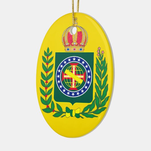 vlag van Brazilië Keramisch Ornament (Links)