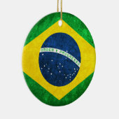 vlag van Brazilië Keramisch Ornament (Rechts)