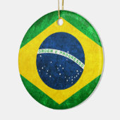 vlag van Brazilië Keramisch Ornament (Links)
