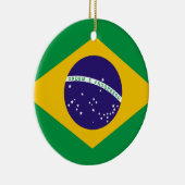 vlag van Brazilië Keramisch Ornament (Rechts)