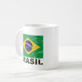 vlag van Brazilië Koffiemok (Voorkant links)