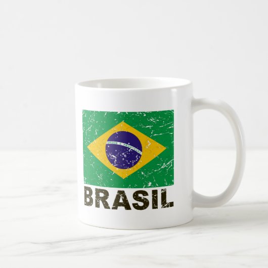 vlag van Brazilië Koffiemok (Rechts)