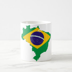 vlag van brazilië koffiemok