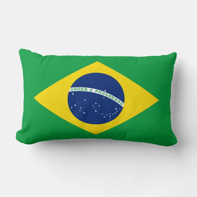 vlag van Brazilië Kussen (Voorkant)