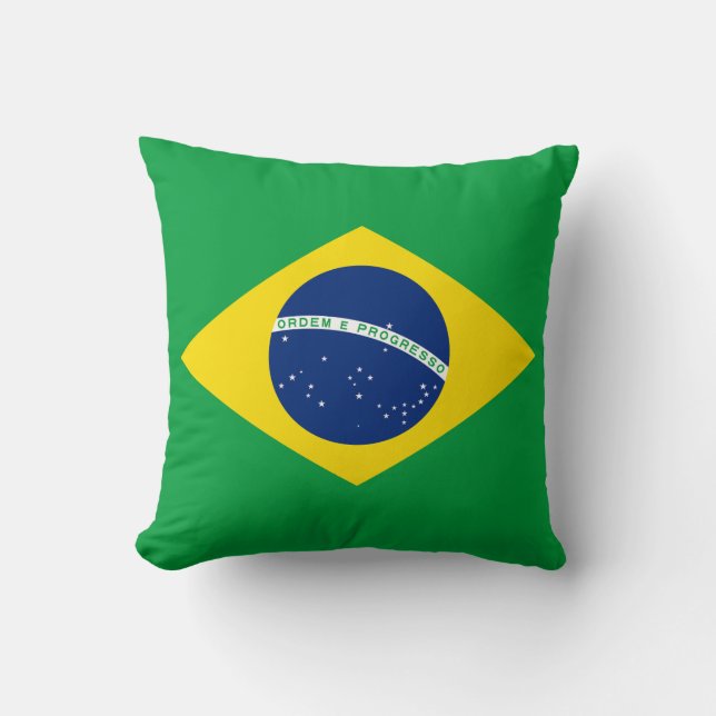 vlag van Brazilië Kussen (Voorkant)