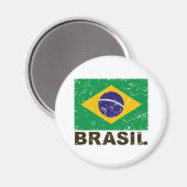  vlag van Brazilië Magneet (Voorkant / Achterkant)