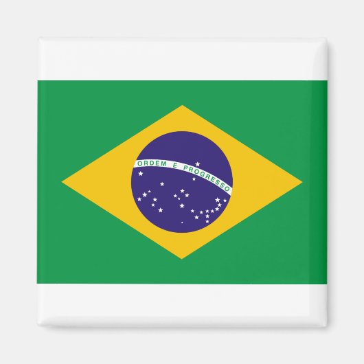 vlag van Brazilië Magneet (Voorkant)