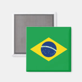 vlag van Brazilië Magneet (Voorkant / Achterkant)