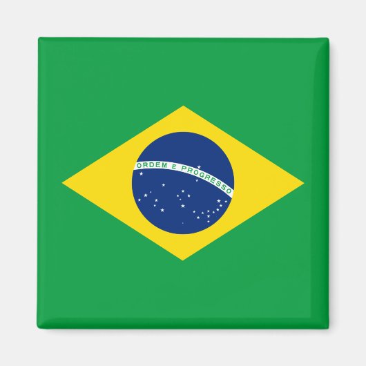 vlag van Brazilië Magneet (Voorkant)
