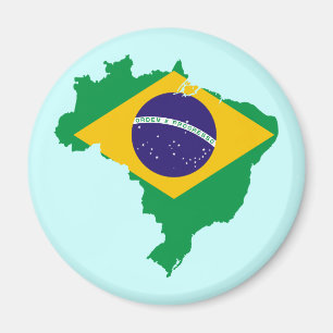 vlag van brazilië magneet