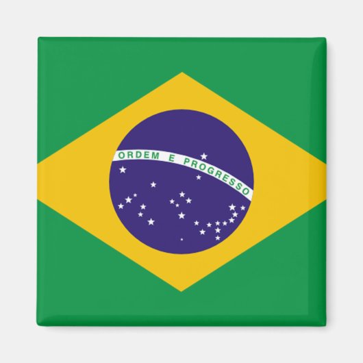 Vlag van Brazilië Magneet (Voorkant)