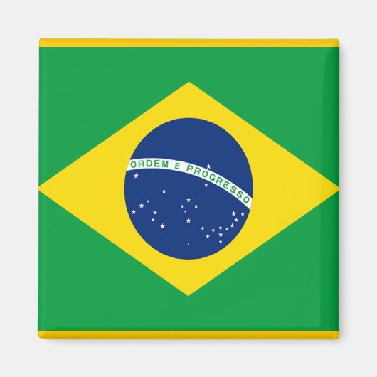 vlag van Brazilië Magneet (Voorkant)
