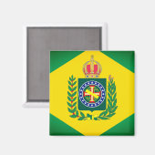 vlag van Brazilië Magneet (Voorkant / Achterkant)