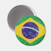 vlag van Brazilië Magneet (Voorkant / Achterkant)