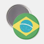 vlag van Brazilië Magneet (Voorkant / Achterkant)