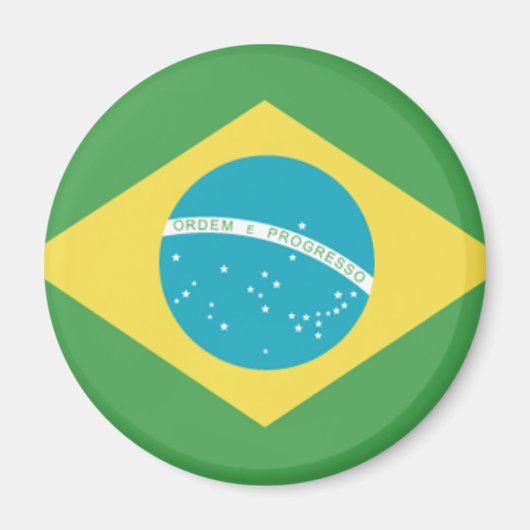 vlag van Brazilië Magneet (Voorkant)
