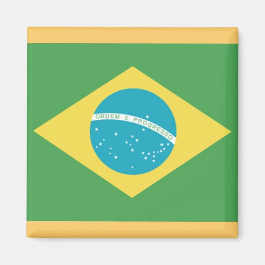 Vlag van Brazilië Magnet (Voorkant)