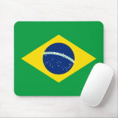 vlag van Brazilië Muismat (Met muis)