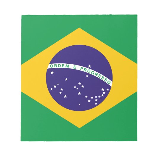 vlag van Brazilië Notitieblok (Voorkant)