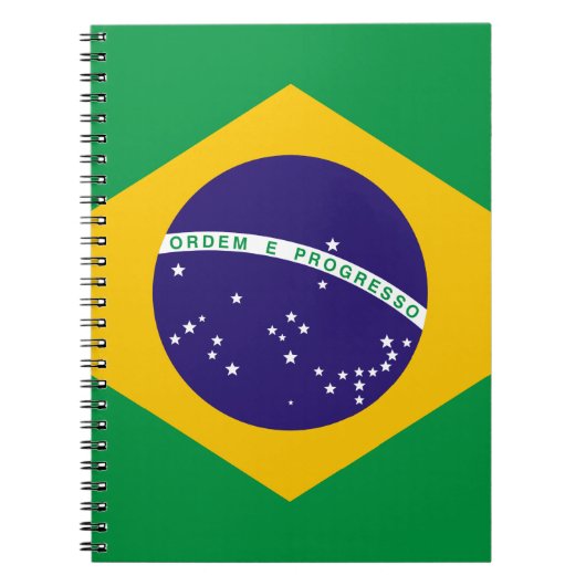 vlag van Brazilië Notitieboek (Voorkant)